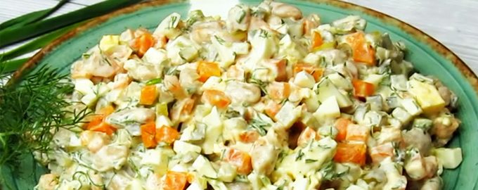 овощной салат с фасолью